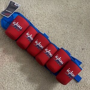 Igloo Red and Blue Can Cooler Collection